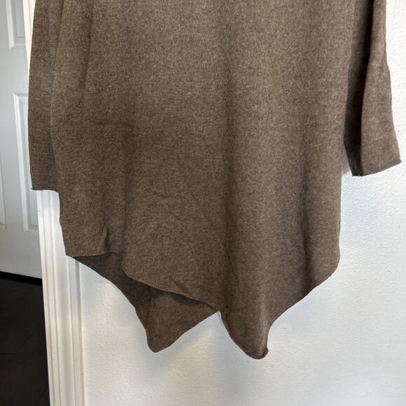 Joie Soft Cashmere Wool Blend Womens Brown Sz Small Tunic Knit Sweater Oversize - Picture 11 of 16